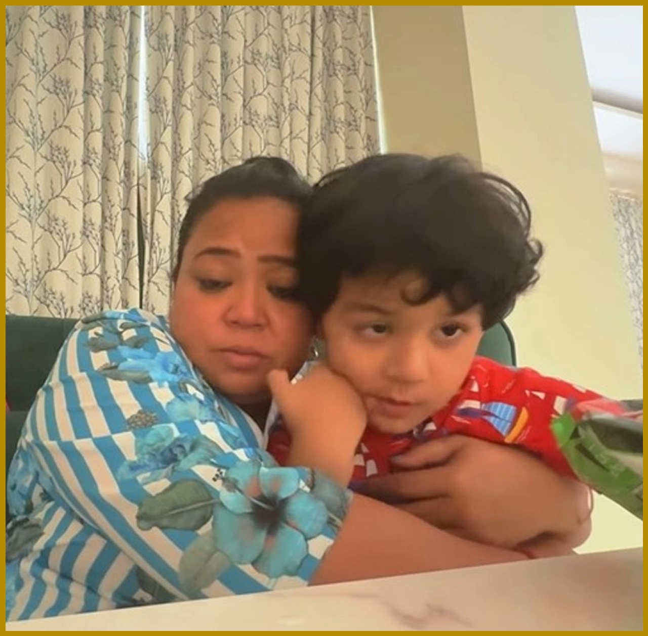 Emotional Bharti Singh's son threatens to leave home!