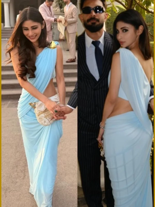 Mouni Roy’s Hot Look Stuns at Friend’s Wedding!