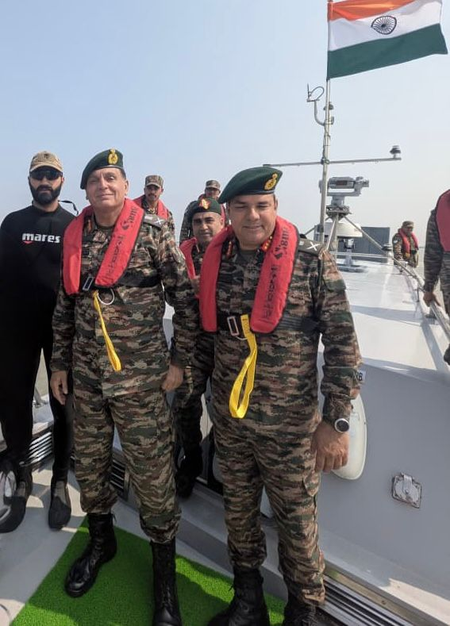 Southern Command Chief Reviews Operational Readiness in Gujarat
