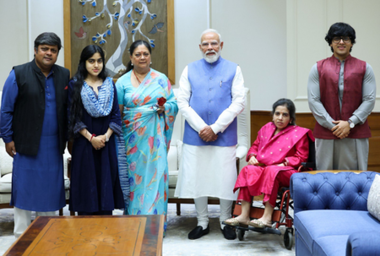 Vasundhara Raje Meets PM Modi, Discusses Grandson Vinayaks Political Future