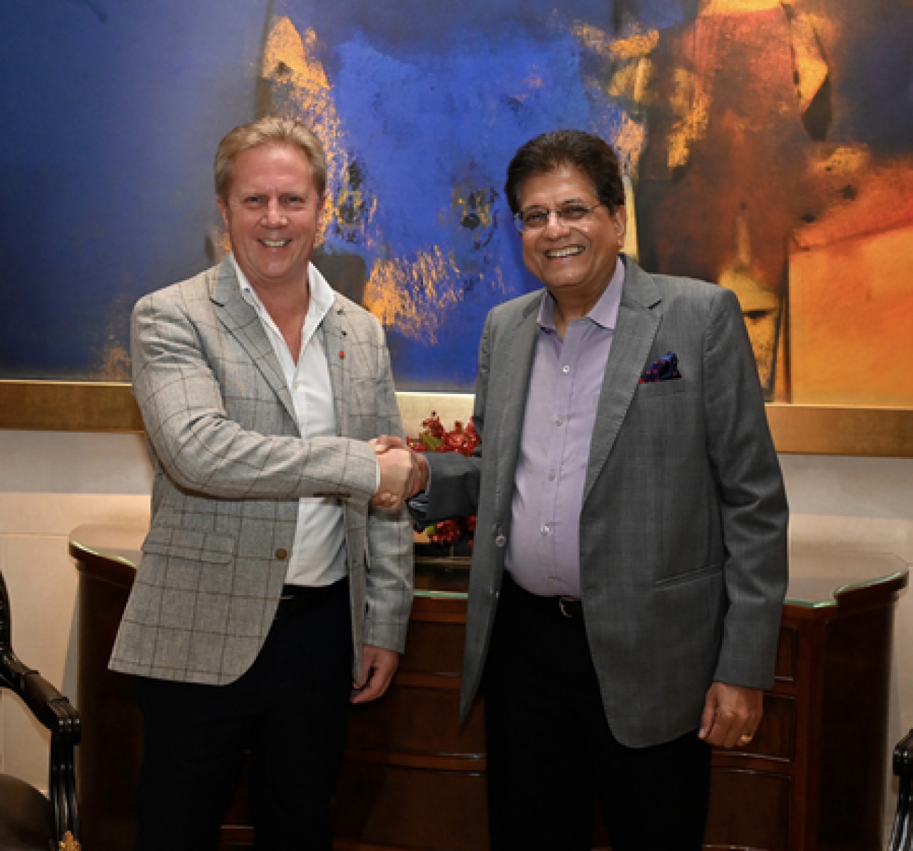 Piyush Goyal Welcomes Todd McClay Ahead of India-New Zealand Free Trade Agreement