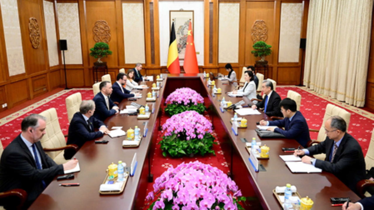 Wang Yi Meets Laos and Belgiums Deputy Prime Ministers