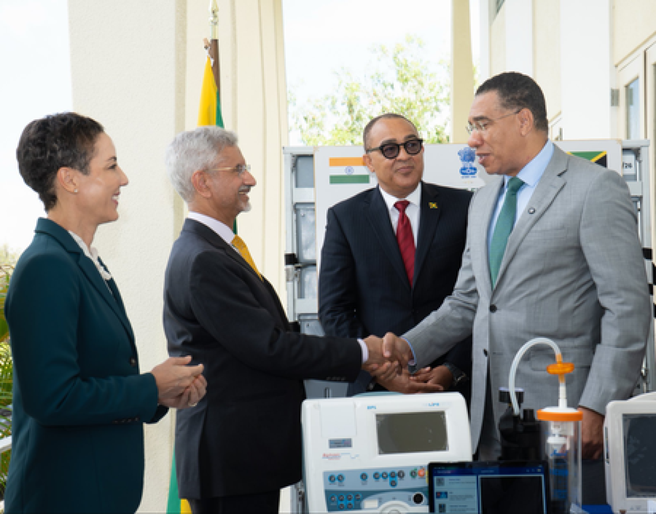 Jaishankars Jamaica Visit: Mobile Hospital System Gifted for Disaster Relief