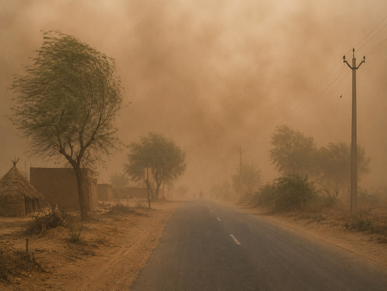 Severe Dust Storm Hits Rajasthan, Winds Reach 102 km/h