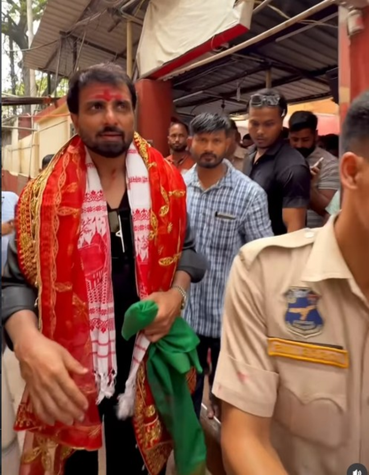 Sonu Sood Visits Kamakhya Devi Temple in Assam