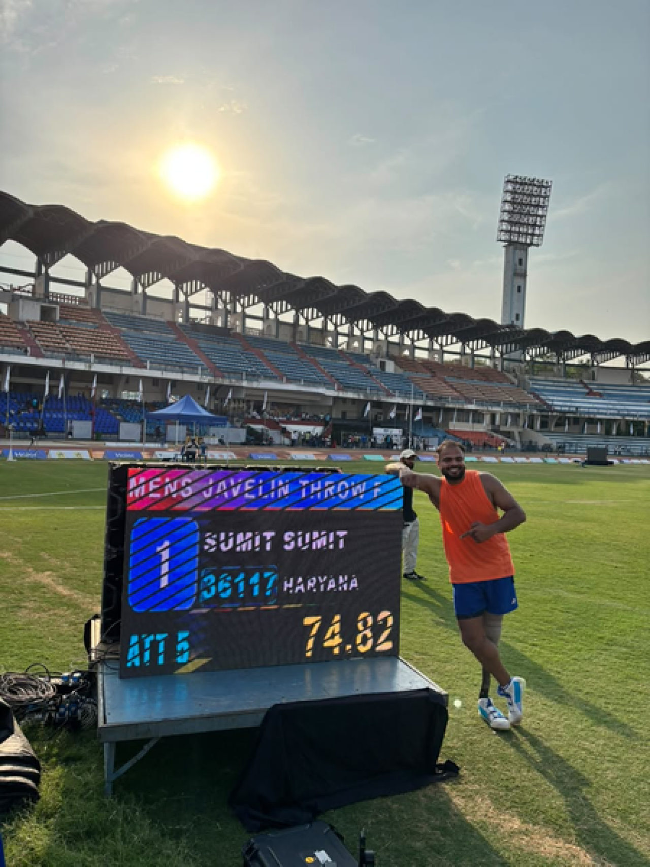 Sumit Antil Sets New World Record at Indian Open Para Athletics