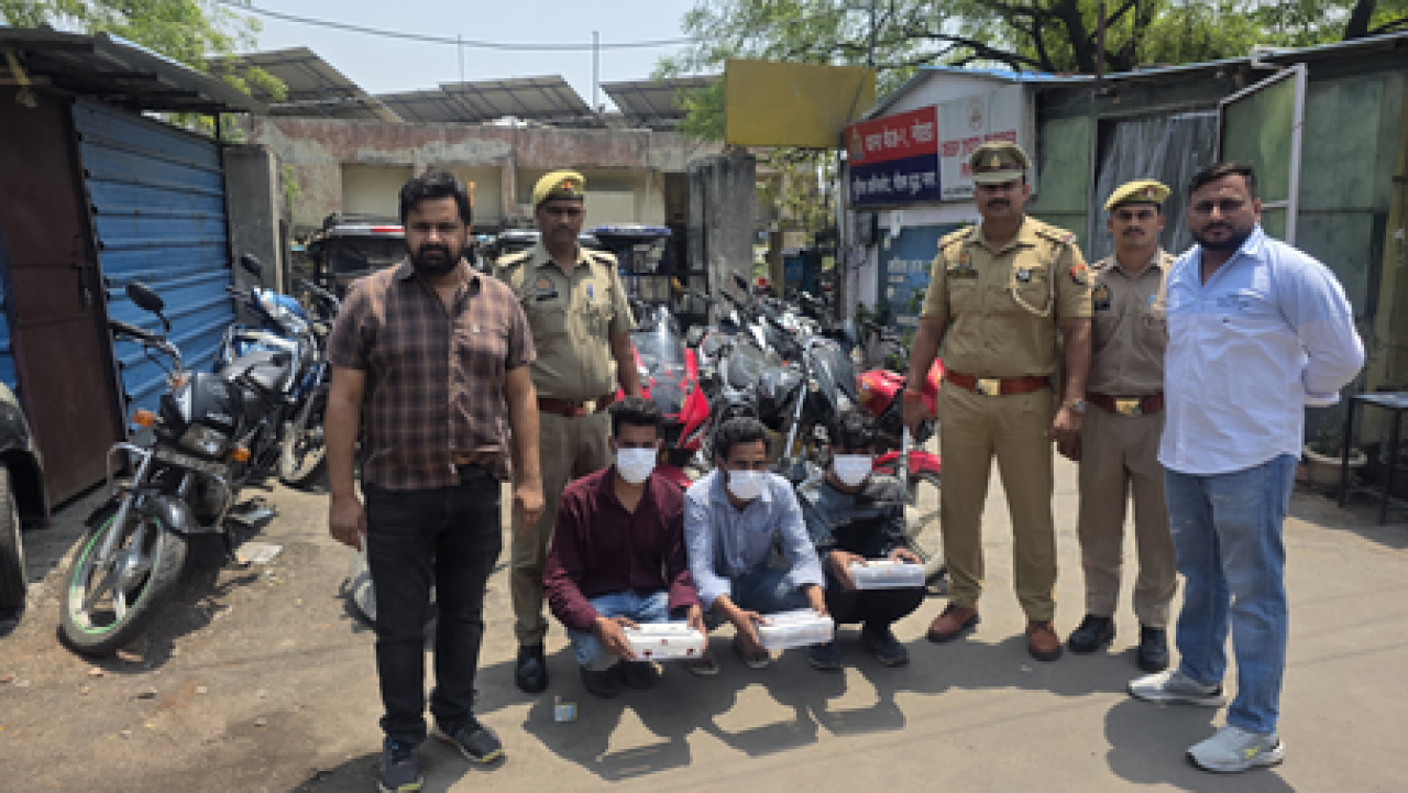 Three Inter-State Vehicle Thieves Arrested in Noida
