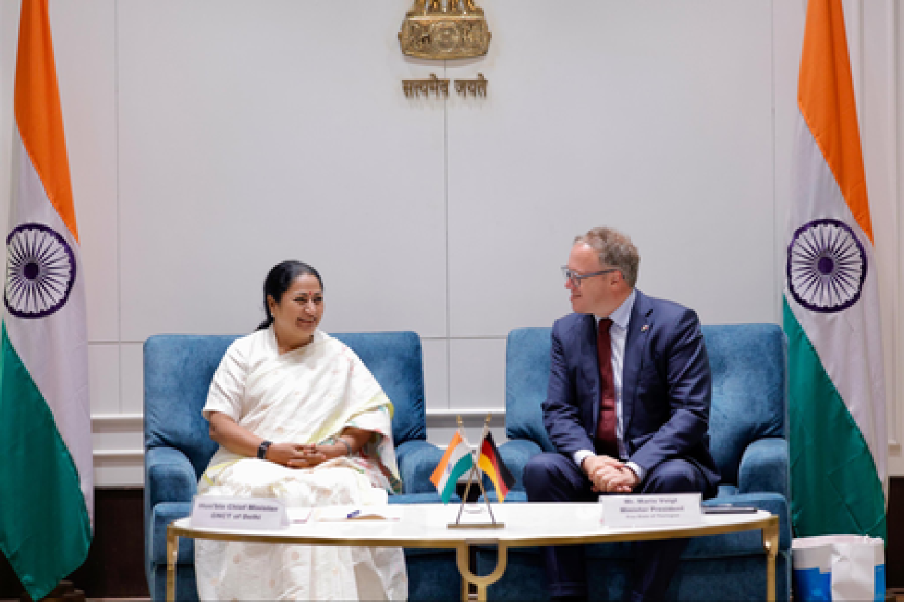 Delhi CM Discusses Smart Infrastructure Partnership with German Delegation