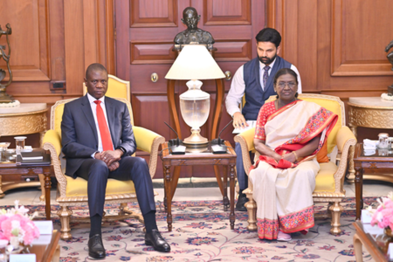 President Murmu Meets South African Vice President to Strengthen Bilateral Ties