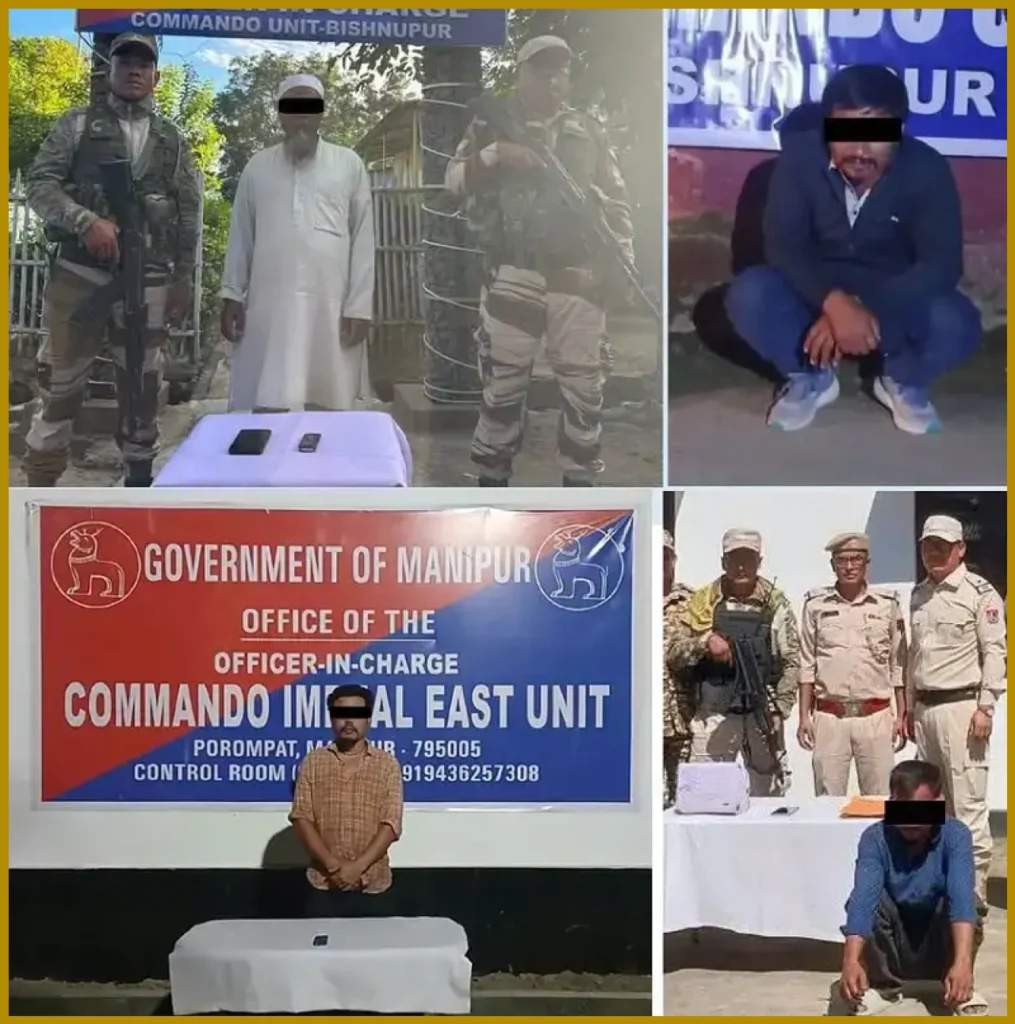 Four Arrested in Manipur for Militant Activities and Drug Trafficking